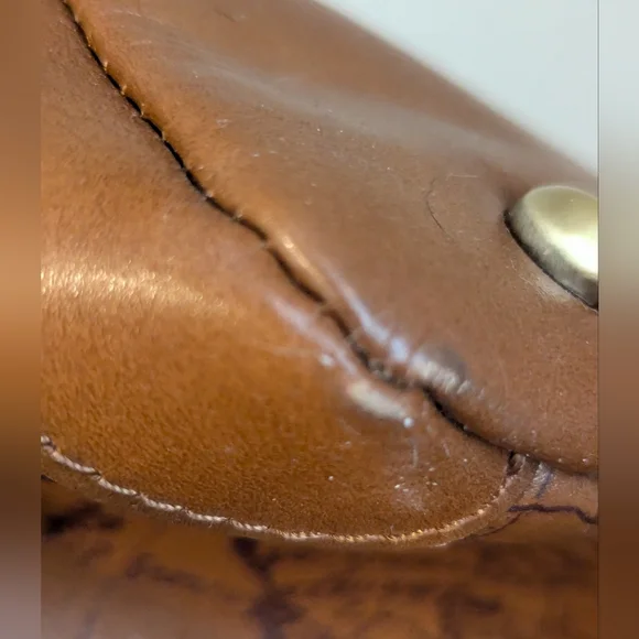 Patricia Nash Tote Drawstring Whitney English Garden Map British Tan - Picture 5 of 15